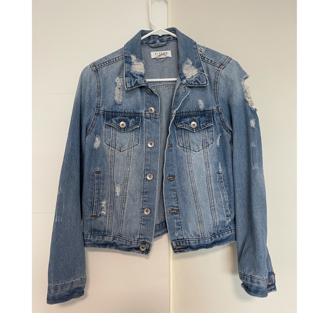 Distressed Jean jacket